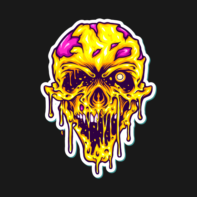 Yellow Skull by Falden