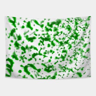 Paint Spatter Green Tapestry