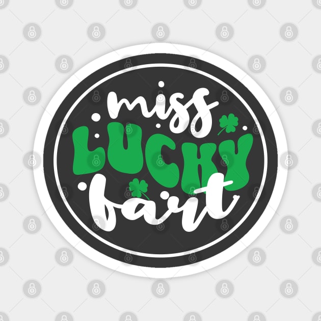 This Guy Loves To Fart - Miss Lucky  - Fart Guy Joke Magnet by alcoshirts