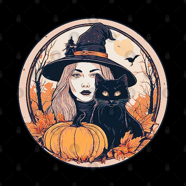 Witch With Black Cat # 2 by Black Cat Alley