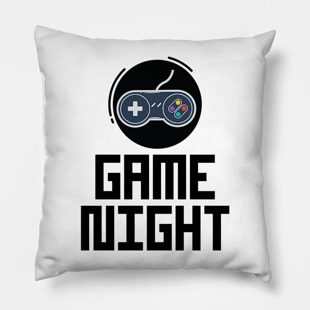 Game Night Gamer's Pillow by Suchmugs