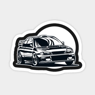 WRX sti illustration vector art Magnet