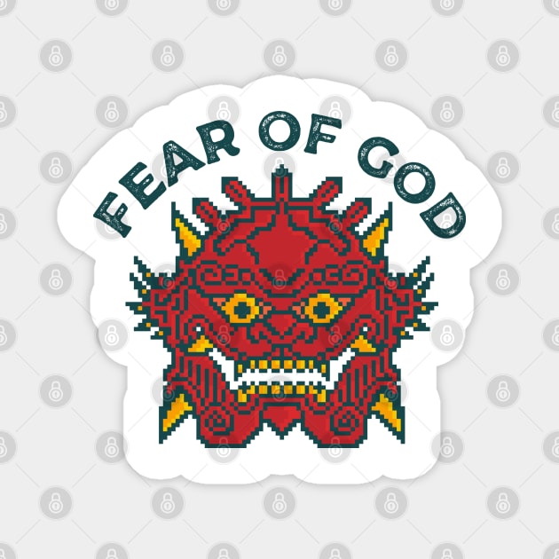 Yokai Mask Fear of God Magnet by Samudera!