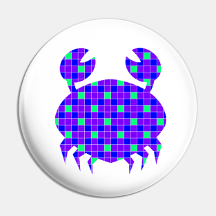 Crab artistic design Pin