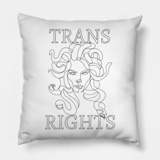 trans rights medusa Pillow