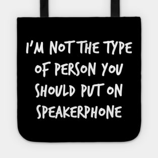 Speakerphone Tote