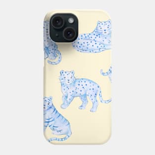 Cute Tigers Leopards Chinoiserie Kawaii Phone Case