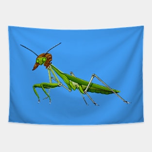 Steampunk praying mantis Tapestry