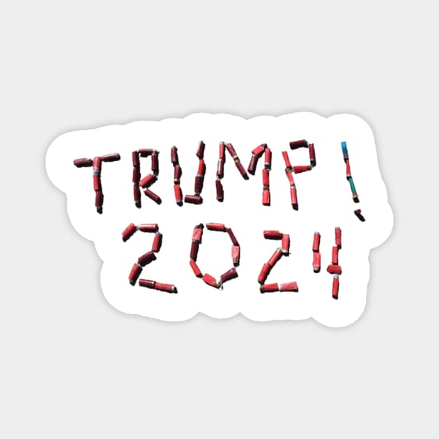 Trump 2024 Shotgun Shells Magnet by Battlefoxx Living Earth