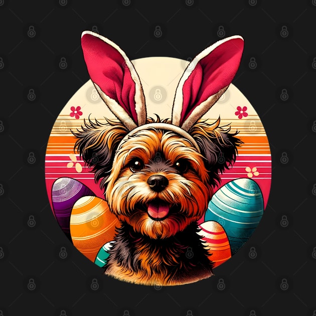 Affenpinscher in Easter Bunny Ears Celebrating Spring by ArtRUs