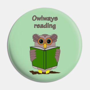 Owlways reading Pin