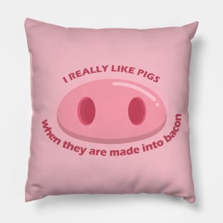 i really like pigs Pillow