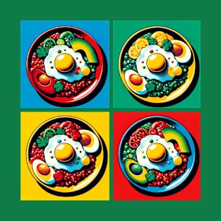 Vibrant Pop Huevos Rancheros Art - Mexican Cuisine T-Shirt