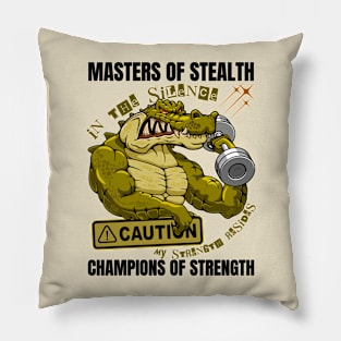 Crocodile Art Pillow