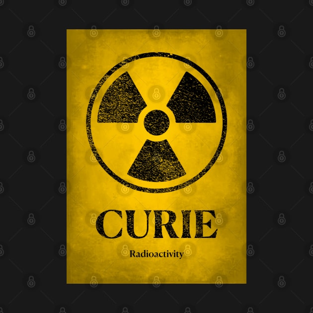 Marie Curie Radioactive Women in Science Poster by labstud