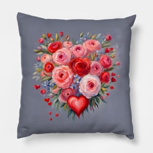 Beautiful Romantic Bouquet Pillow