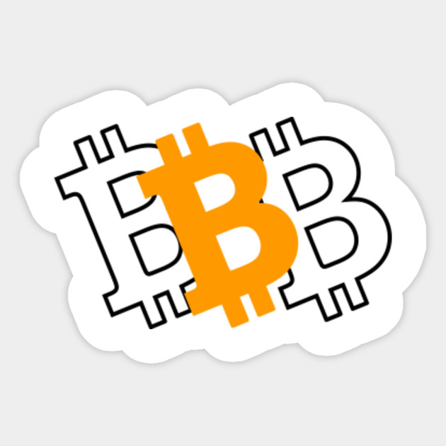 Bitcoin Logo Vector Bitcoin Sticker Teepublic