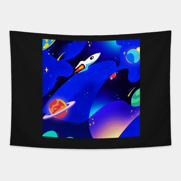 Outer Space Tapestry by TheSkullArmy