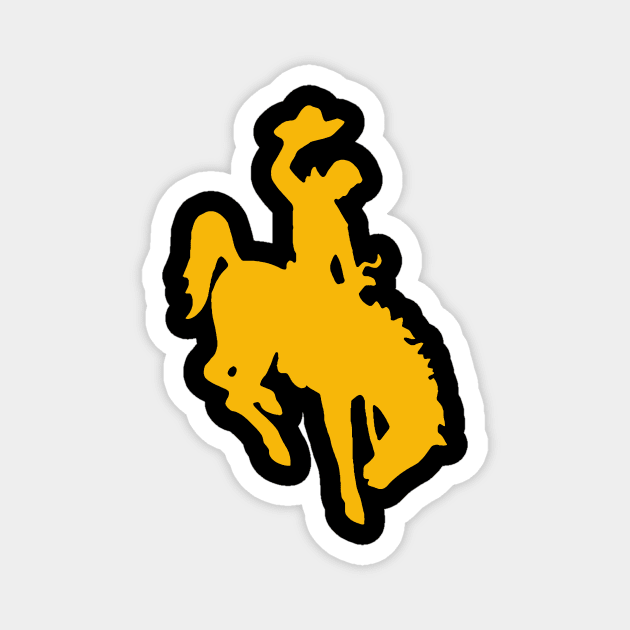 Wyoming Bucking Bronco Magnet by Madrok