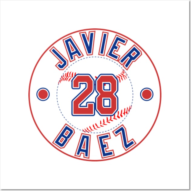 Javier Baez T-Shirt All Over Print Chicago Cubs MLB Baseball Large