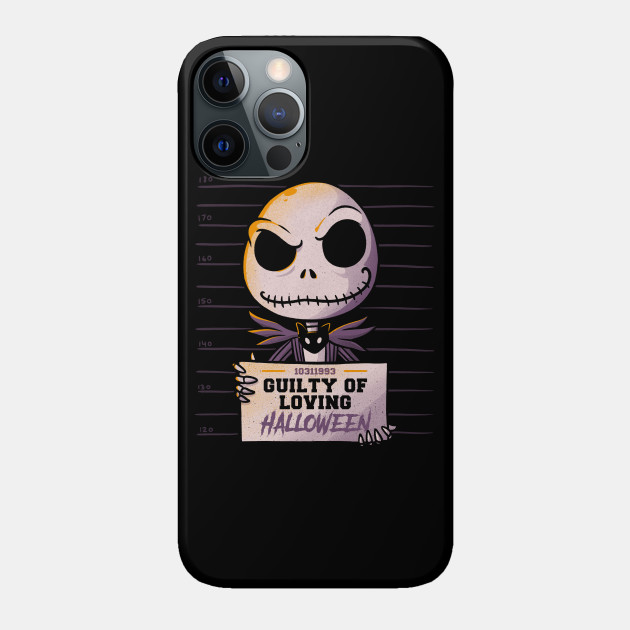 Guilty Jack Cute Skellington MugShot - Jack Skellington - Phone Case