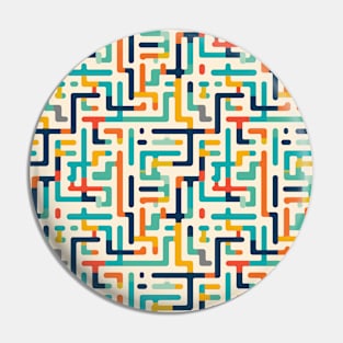 Maze of Dreams: Pastel Labyrinth Journey Pin