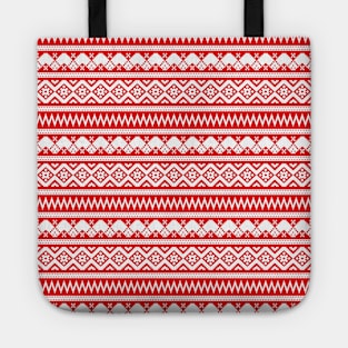 Red Xmas Pattern Tote