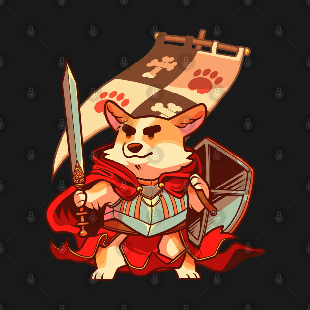 Disover Warrior corgi - Corgi - T-Shirt