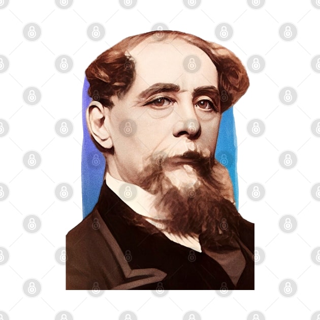 English Writer Charles Dickens illustration by Litstoy 