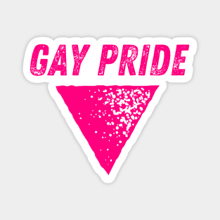 Gay Pride - Pink Triangle Pointing Down Magnet