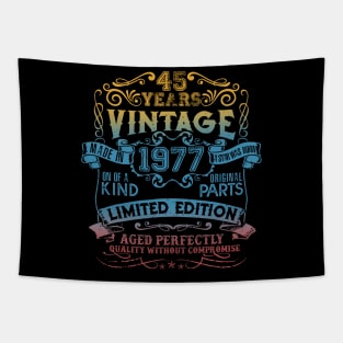 45 Years old Vintage 1977 Limited Edition 45th Birthday Tapestry