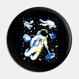 Astronaut Space Junk Satellite Gift Pin