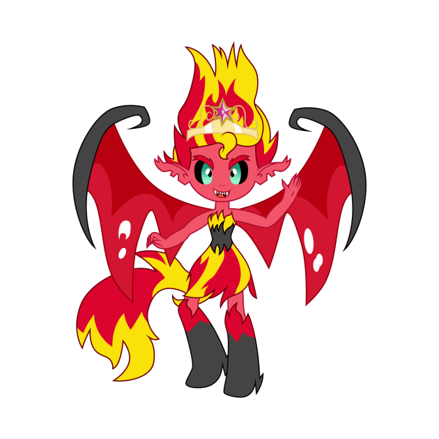 Demon Sunset Shimmer mini by CloudyGlow