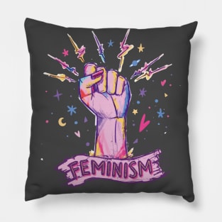 feminism sorority - feminist design hand Pillow