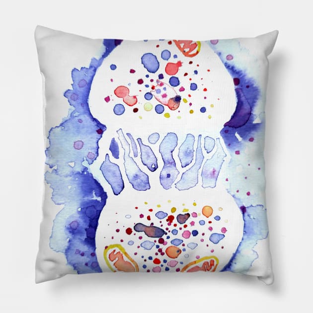 The synapse and the nerve impulse Pillow by CORinAZONe