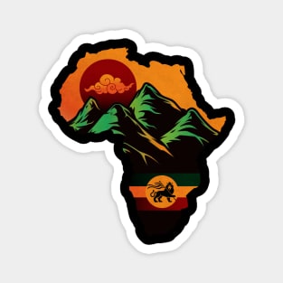 Africa Zion Rasta Magnet