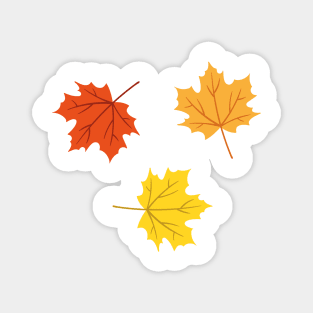 Autumn maple leaf pattern Magnet