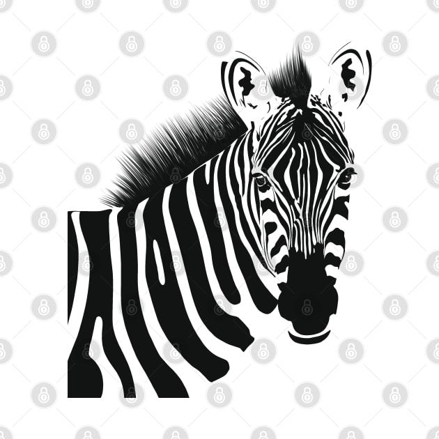 Zebra Animal Print by Holailustra