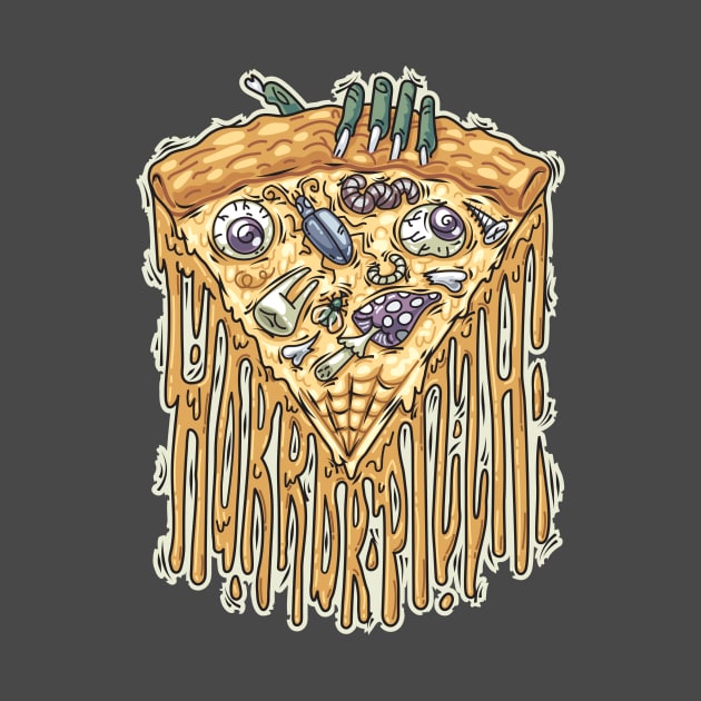 Zombie Hand with Horror Pizza by Voysla