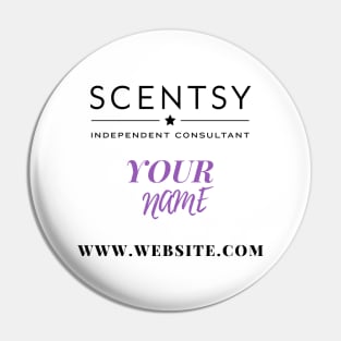 scentsy independent consultant gift ideas with custom name and website Pin