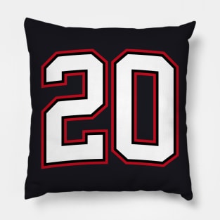 Number Twenty 20 Pillow