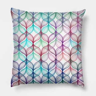 Mermaid's Braids - a colored pencil pattern Pillow