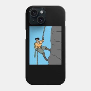 Retro Climbing Hiking In Nature Phone Case