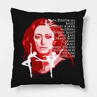 Maya Plesetskaya portrait Pillow