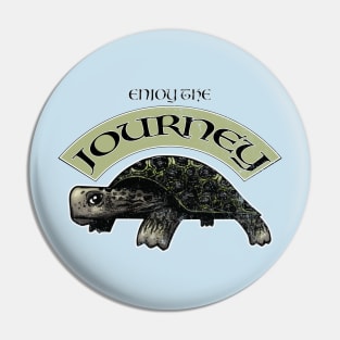 Turtle Journey Shirt Pin