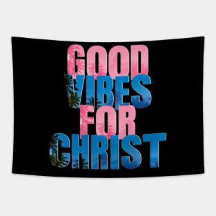 Good Vibes for Christ - ColorfulText Unisex Christian Cotton T-Shirt, Fun Retro Imagery, Trendy Spiritual Shirt, Christian Apparel, Comy, Soft Tapestry