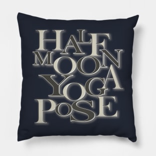 Half moon yoga pose Pillow