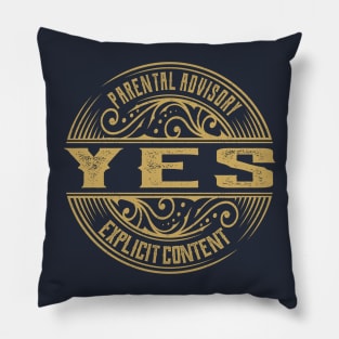 Yes Vintage Ornament Pillow