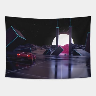 Speeding Countach Tapestry