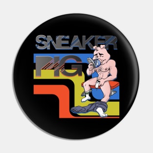 Retro Sneaker Pig Pin